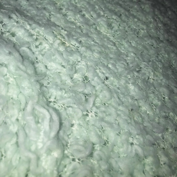 NWOT FreePeople fuzzy mint green polarbear sweater - Picture 8 of 8